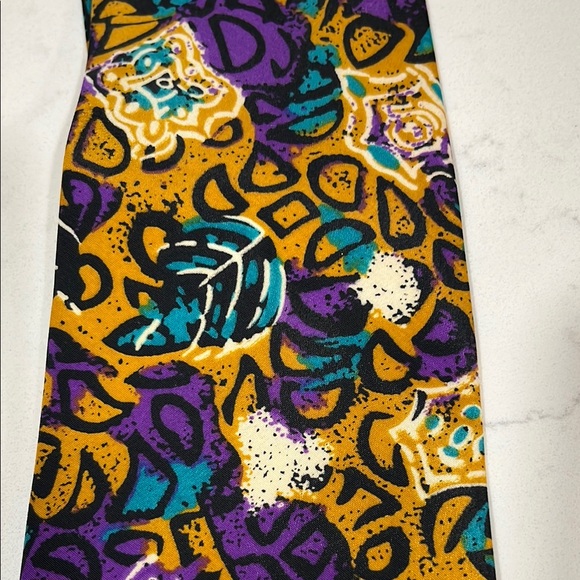 European Culture Yellow and Purple Tie New Without Tags - Picture 2 of 5